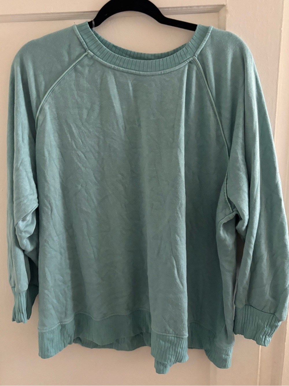 Jane and Delancey Light Aqua Crewneck Pullover